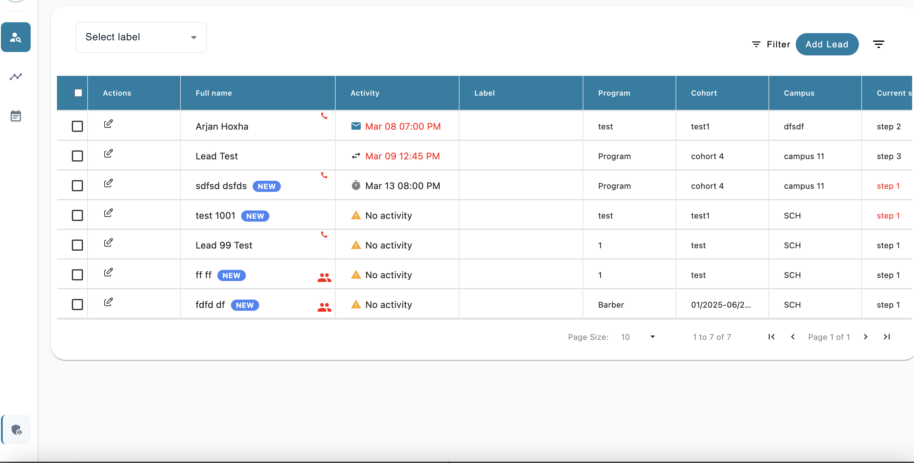 DostifyCRM Dashboard Preview